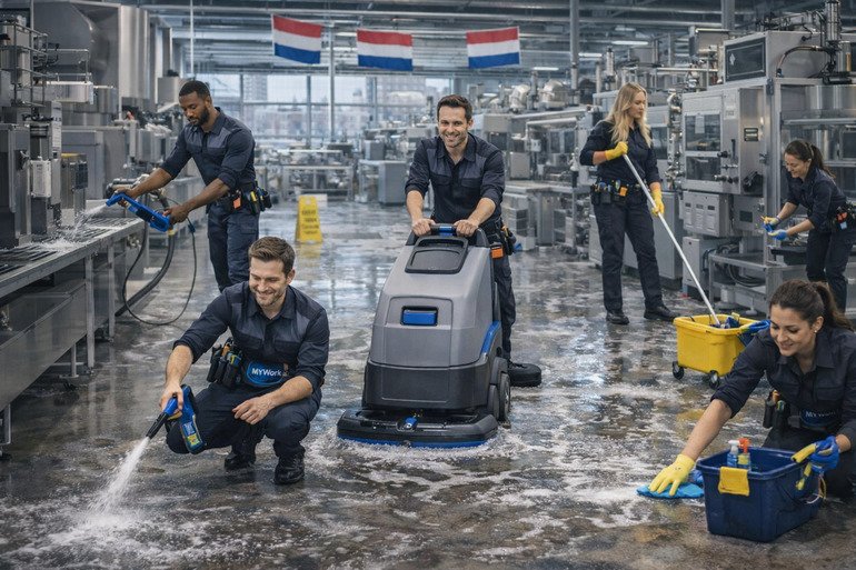Reinigingsproject fabriek
